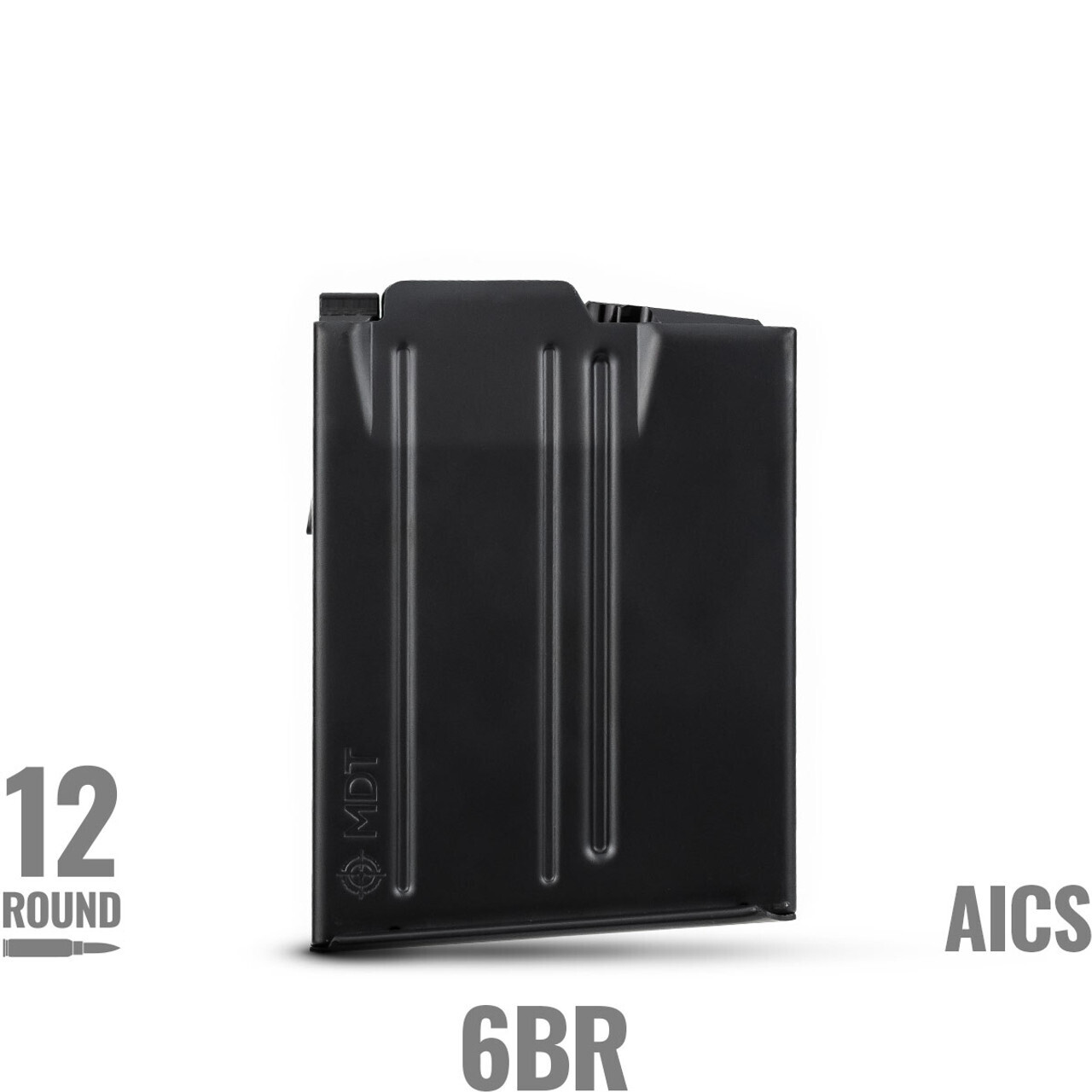 MDT 12 Round Metal Magazine - 6mm BR Black