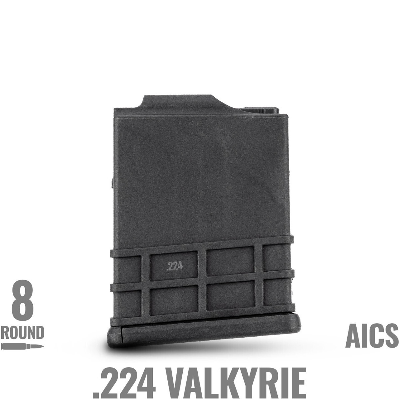 MDT 8 Round Polymer Magazine - .224 Valkyrie Black