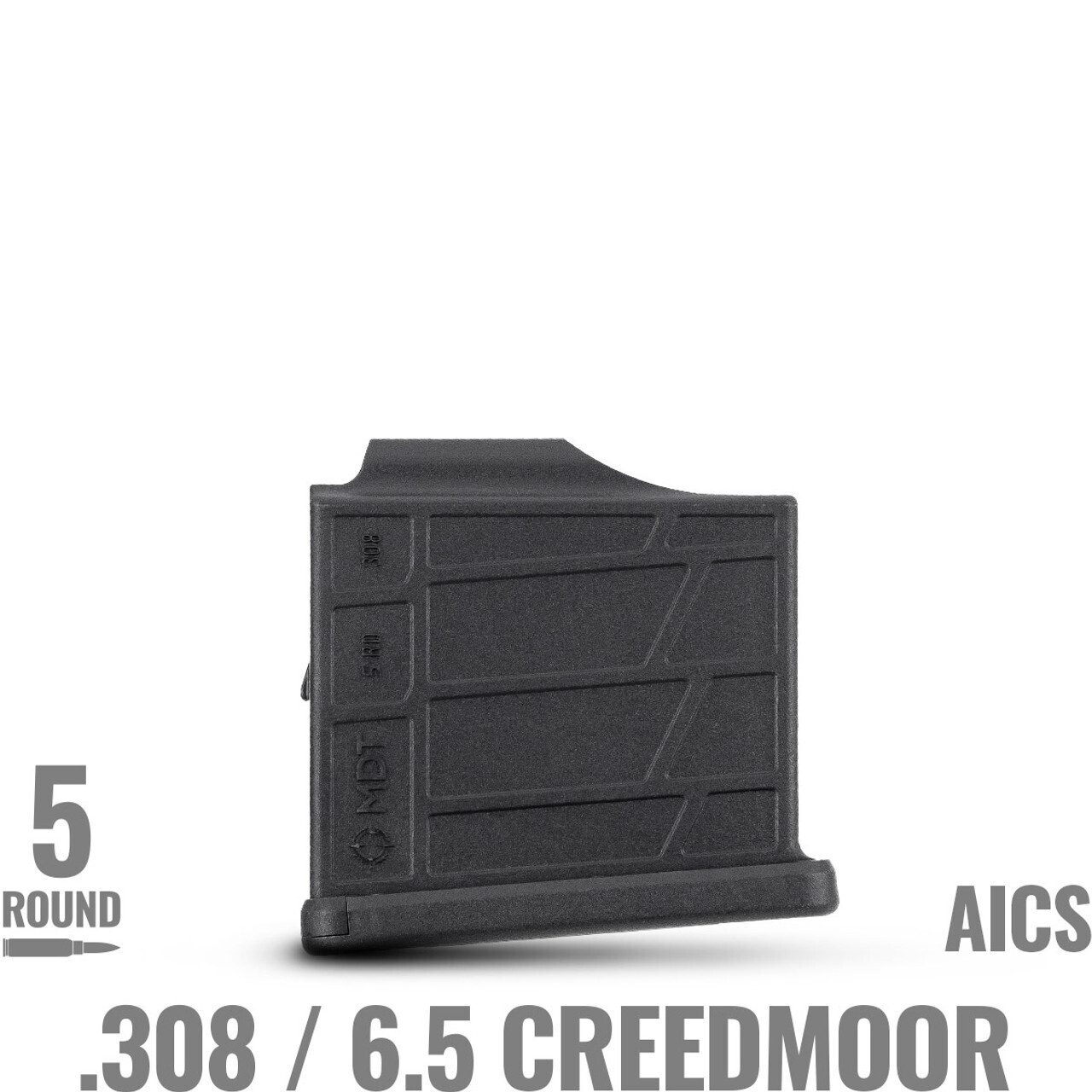 MDT 5 Round Polymer Magazine - .308 / 6.5 Creedmoor Black