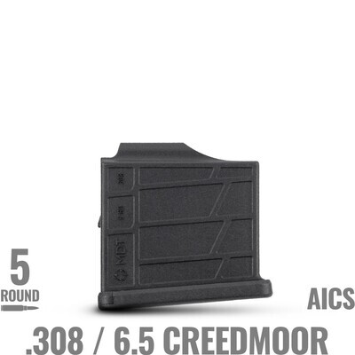 MDT 5 Round Polymer Magazine - .308 / 6.5 Creedmoor Black