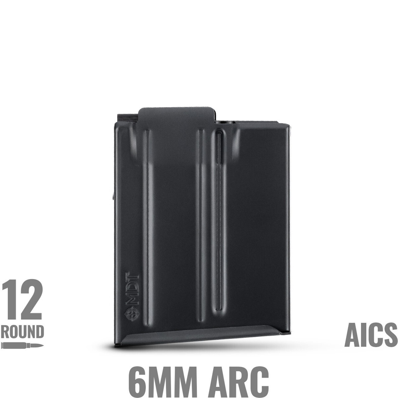 MDT 12 Round Metal Magazine - 6mm ARC Black