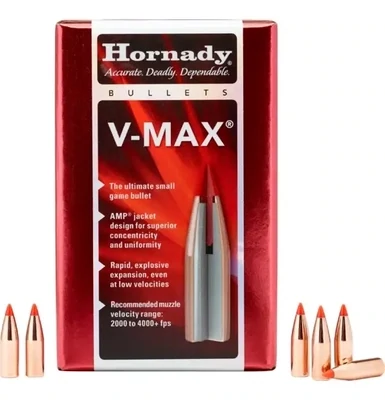 Hornady 22 Cal .224 53 gr V-Max (100)
