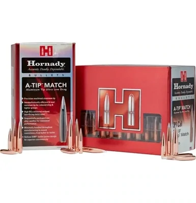 Hornady 338 Cal .338 300 gr A-Tip Match (100)