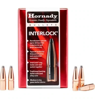 Hornady 30 Cal .308 150 gr Interlock SP (100)