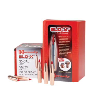 Hornady 338 Cal .338 270 gr ELD-X (50)