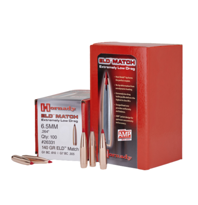 Hornady 6.5mm .264 140 gr ELD Match (100)