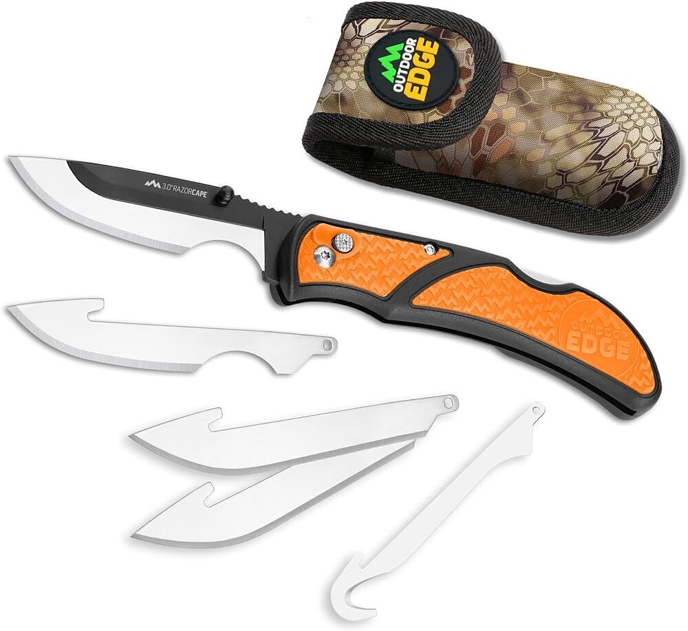 Outdoor Edge 3.0&quot; RazorCape Replaceable Blade Caping Knife