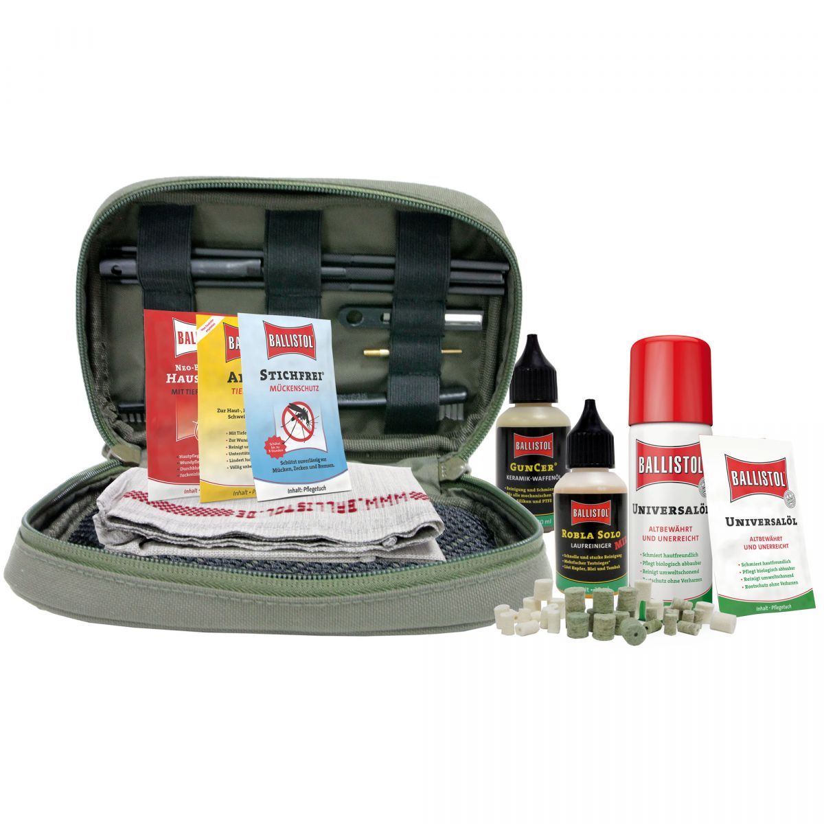 Ballistol Gun Cleaning Bag Set 44 Pieces