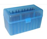 MTM Ammo Box 50 Rd Rifle Flip-Top Blue