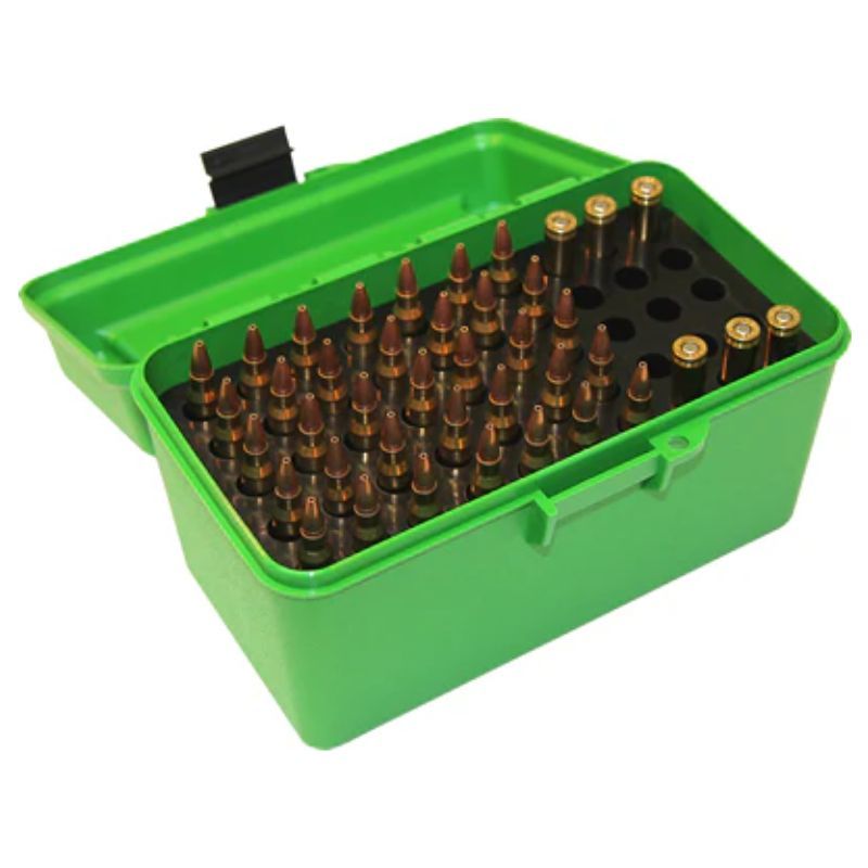 MTM Ammo Box 7mm Rm/300 Wm Hand 50 Green