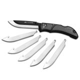 Outdoor Edge 3.5&quot; RazorEDC Lite 6-Blade Replaceable Carry Knife - Gray