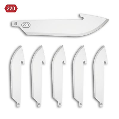 Outdoor Edge 220 (2.2&quot;) Drop-Point Replacement Blades 6-Pack