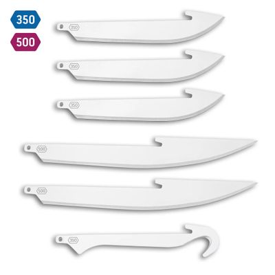 Outdoor Edge 3.5&quot; Combo Replacement Blades 6-Pack