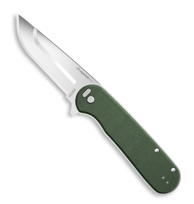 Outdoor Edge Razor VX3 3.0&quot; Replaceable Blade Ceramic Bearing Flipper EDC Knife - Green Micarta