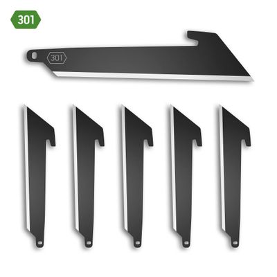 Outdoor Edge 3.0&quot; Utility Replacement Blades 6 Pack - Black Oxide