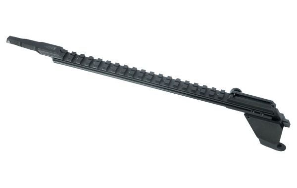 UTG PRO AK47 19-Slot Low Pro Picatinny Rail, QD, Rear Sight