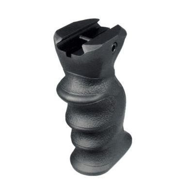 UTG Ambidextrous Combat Foregrip, Symmetric Contour-Black R