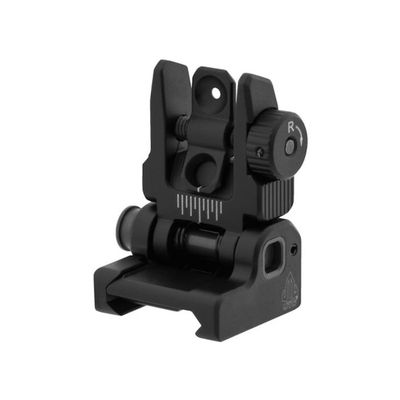 UTG ACCU-SYNC Spring-loaded AR15 Flip up rear sight