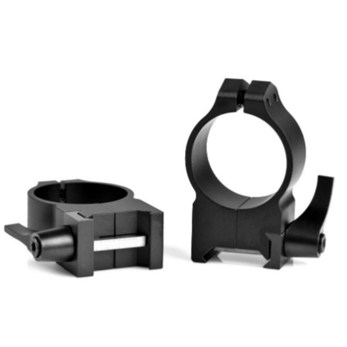 Warne Qd Ringset - 30mm High Matt 215LM