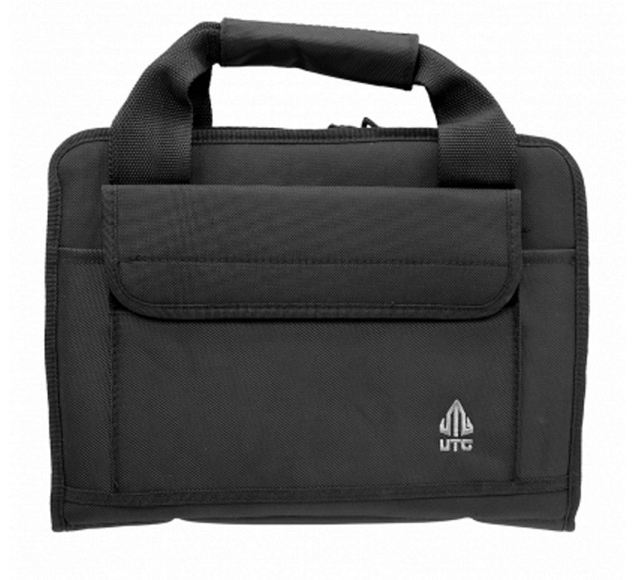 UTG Deluxe Double Pistol Case, Black PVC-PC02B