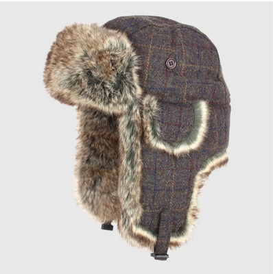 Jack Pyke Wool Blend Trapper Hat - Brown (Size 58cm)