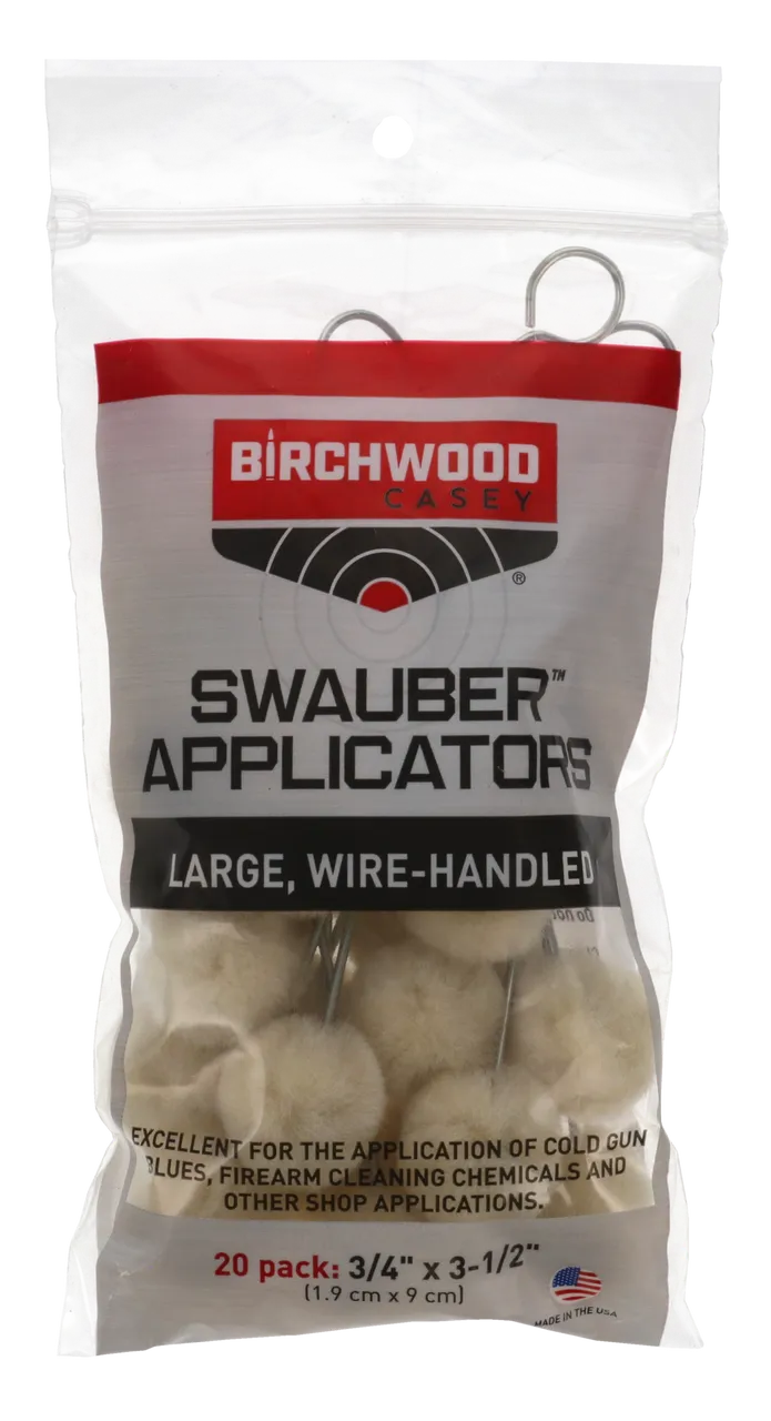 Birchwood Casey Swauber Applicators 20Pack
