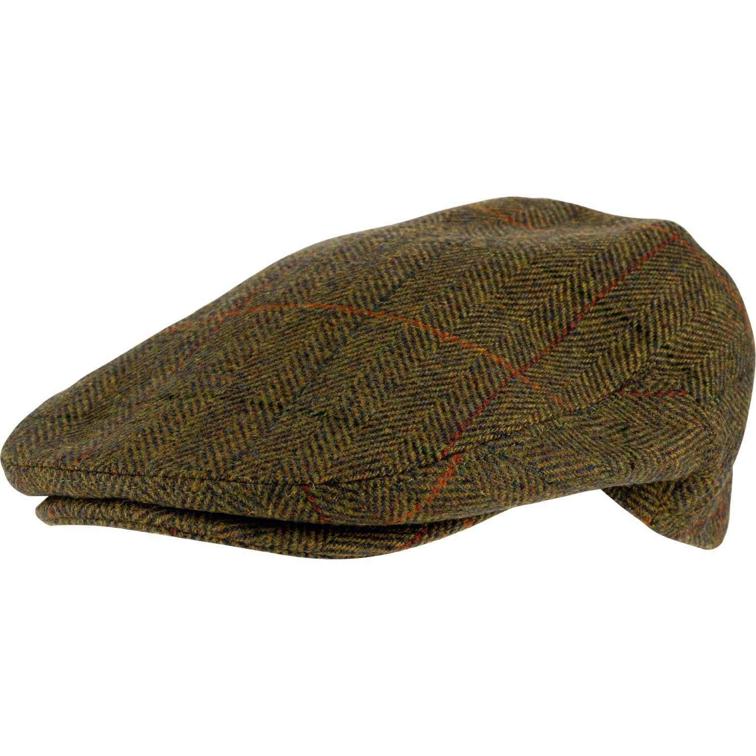 Jack Pyke Wool Blend Flat Cap Tweed Brown 57