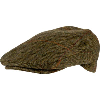 Jack Pyke Wool Blend Flat Cap Tweed Brown 57