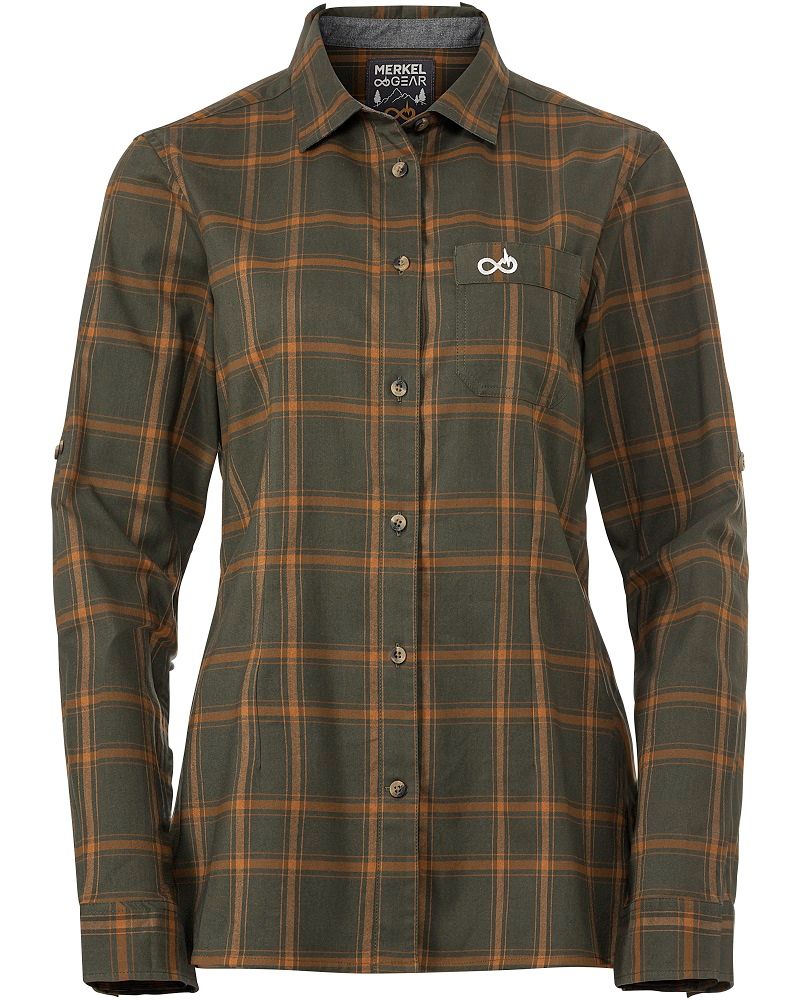 Merkel Gear Expert Check Blouse Large