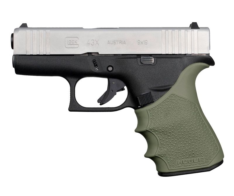 Hogue HandALL® Beavertail Grip Sleeve Glock 43X/48 - Olive Drab Green