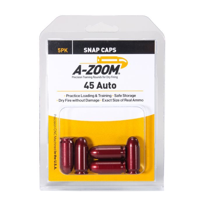 A-Zoom 45 ACP Precision Pistol Snap Caps 5Pack
