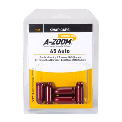 A-Zoom 45 ACP Precision Pistol Snap Caps 5Pack