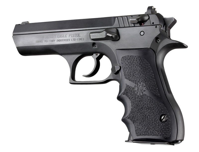 Hogue Magnum Research Baby Eagle .40/9mm, Jericho &amp; Uzi Eagle Black Rubber Grip