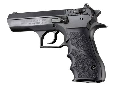 Hogue Magnum Research Baby Eagle .40/9mm, Jericho &amp; Uzi Eagle Black Rubber Grip