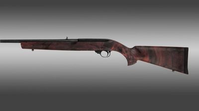 Hogue Ruger 10-22 .920&quot; Barrel Red Lava Rubber OverMolded Stock