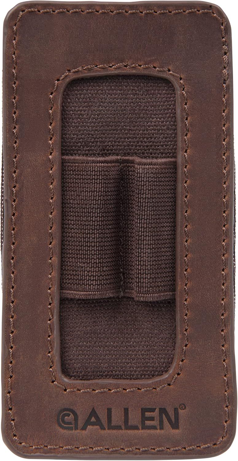 Allen Castle Rock Forend Ammo Holder, Brown Leather 2 Rounds