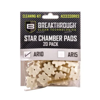 Breakthrough AR-10 Chamber Star Pads, 8-32 w/Adapter, 20s
