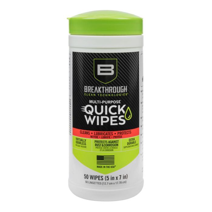 Breakthrough Multi-Purpose CLP Quick Wipes, 5&quot; x 6&quot;, 50s