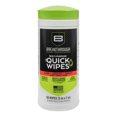Breakthrough Multi-Purpose CLP Quick Wipes, 5&quot; x 6&quot;, 50s