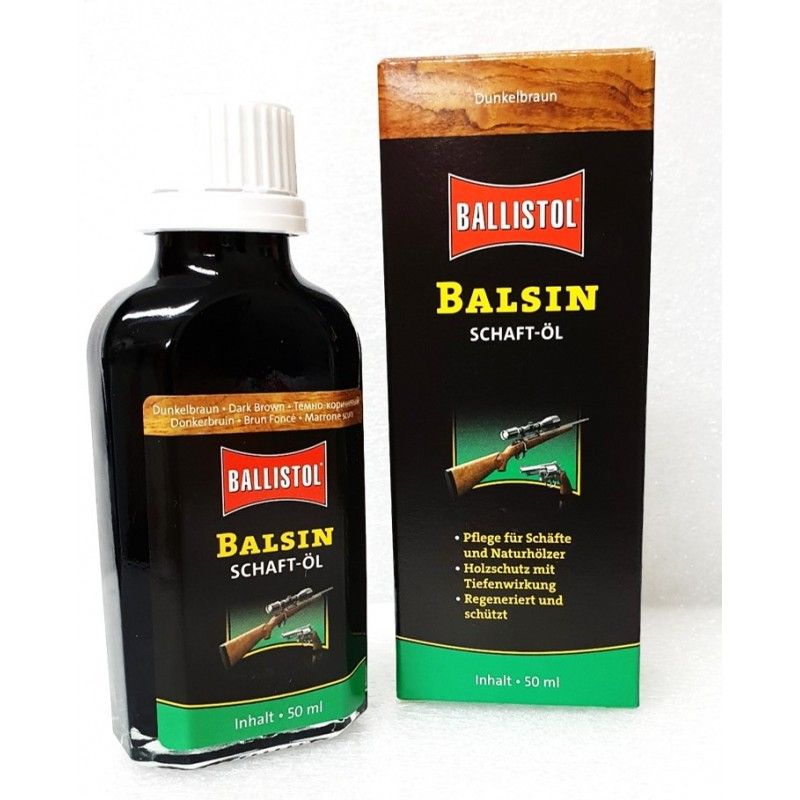 Ballistol Balsin Stock Oil 50ml - Dark Brown