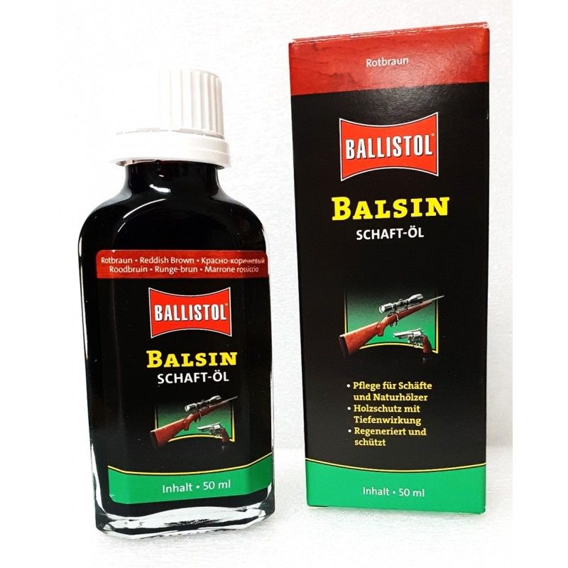 Ballistol Balsin Stock Oil 50ml - Reddish Brown