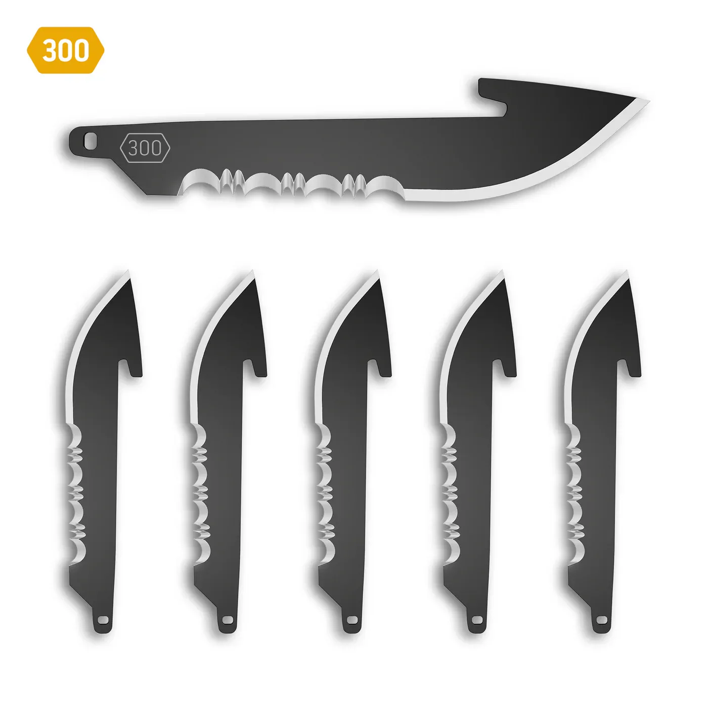 Outdoor Edge 3&quot; Serrate Blades 6-Pack