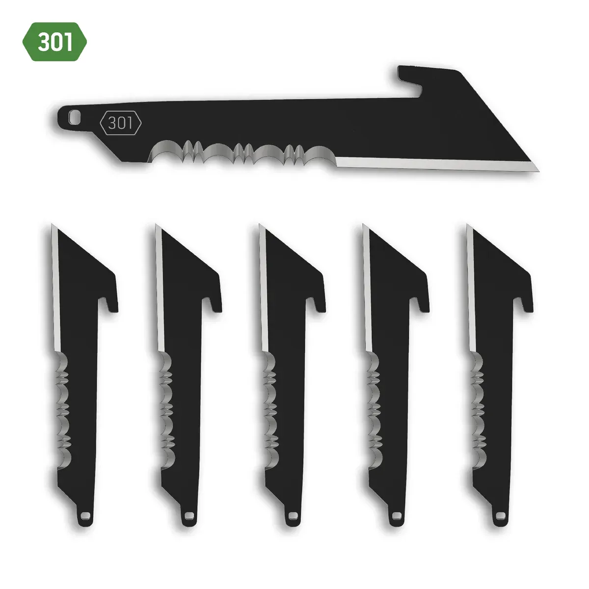 Outdoor Edge 3&quot; Utility Serrated Blades 6-Pack