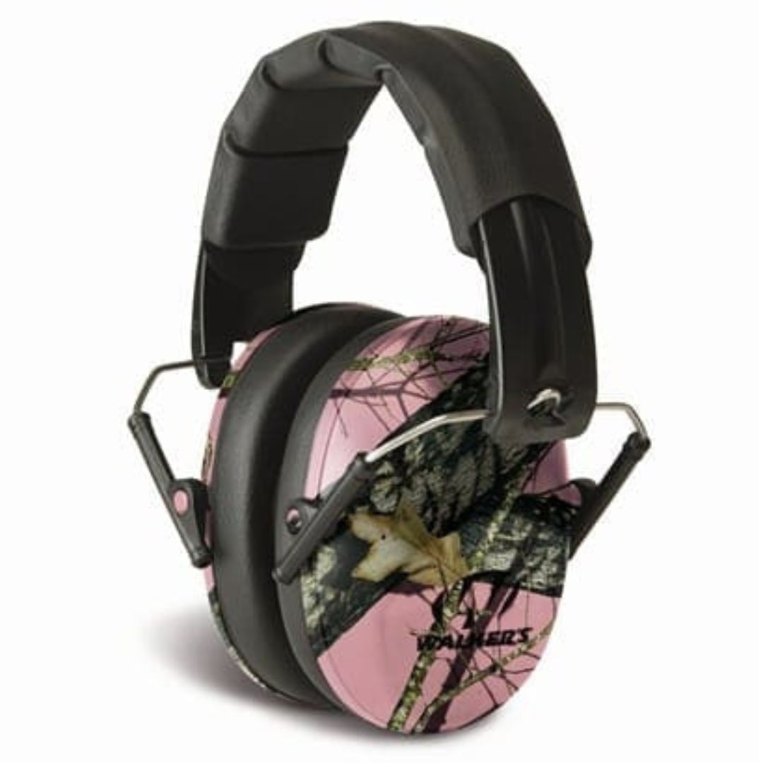 Walker's Pro Low Profile Passive Earmuffs Pink Camo