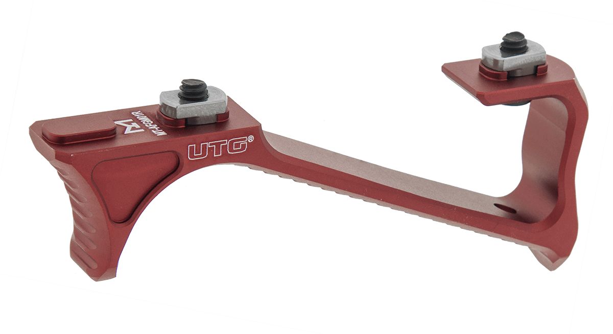 UTG Ultra Slim Angled Foregrip M-LOK®, Matte Red