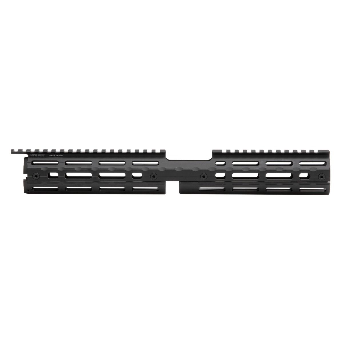 UTG Pro AR15 Super Slim 15&quot; Carbine-Length Drop-In M-LOK Handguard - Extended Top Rail and FSP Cutout