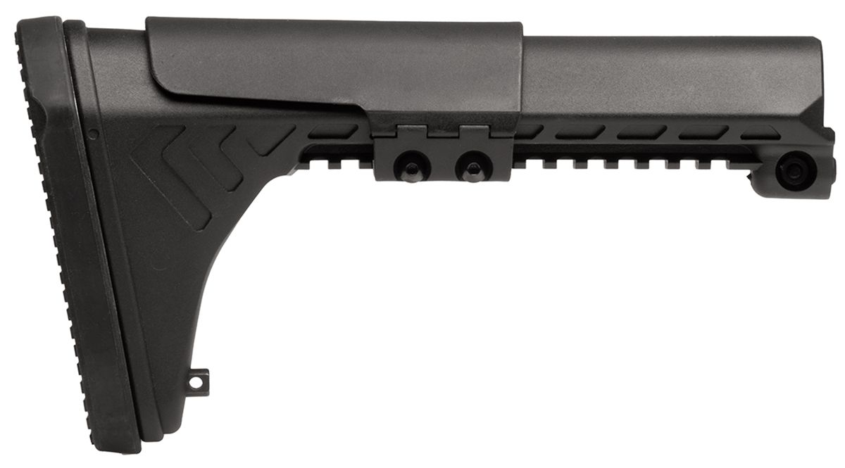UTG PRO AR15 Ops Ready S5 Fixed Stock, Black​.