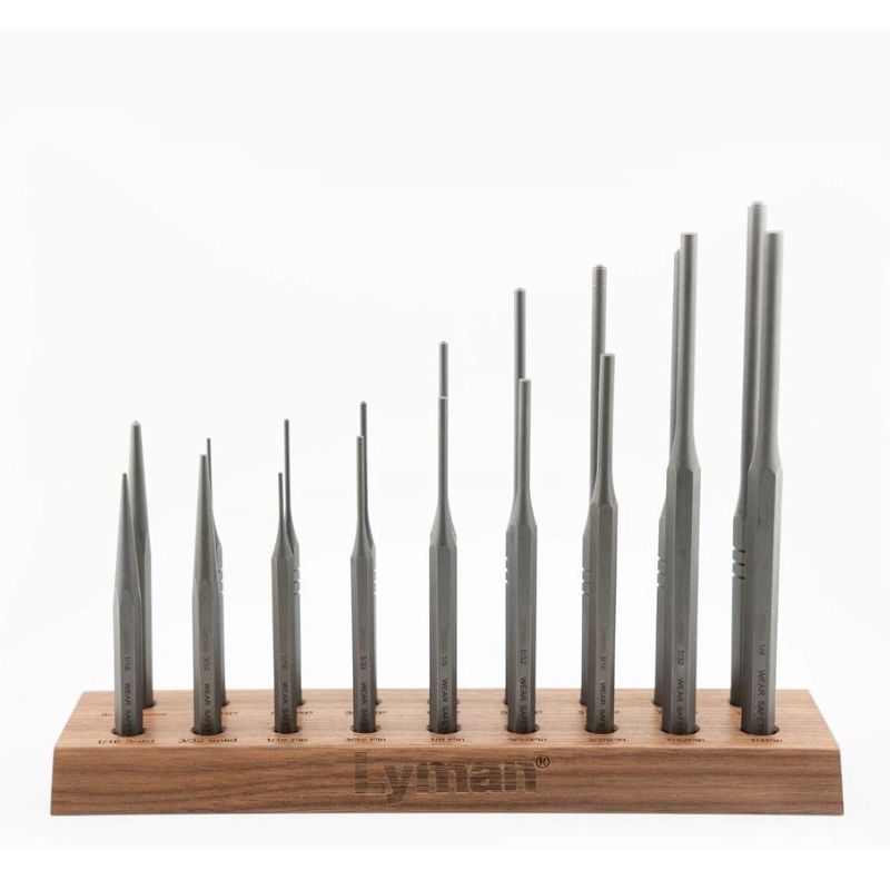 Lyman Armourer's 18pc Hex Punch Set with Stand