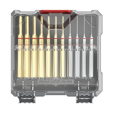 Revo Accu 11pc Std Brass &amp; Steel Punch Set