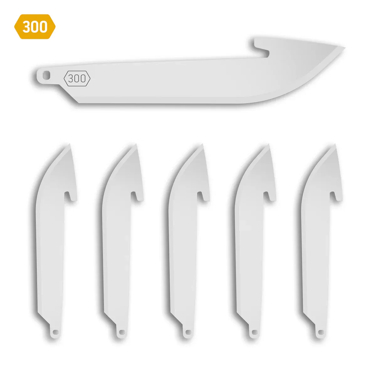 Outdoor Edge 300 (3.0&quot;) Drop-Point RazorSafe Replacement Blades 6-Pack